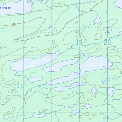 Natural Resources Canada Lac Esprit, QC (033F05 CanMatrix) digital map