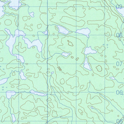 Natural Resources Canada Lac Esprit, QC (033F05 CanMatrix) digital map