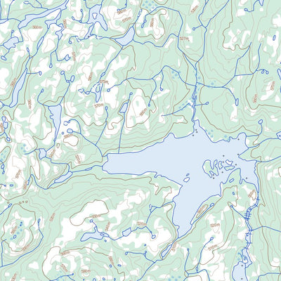 Natural Resources Canada Lac Favard (023M10 Toporama) digital map
