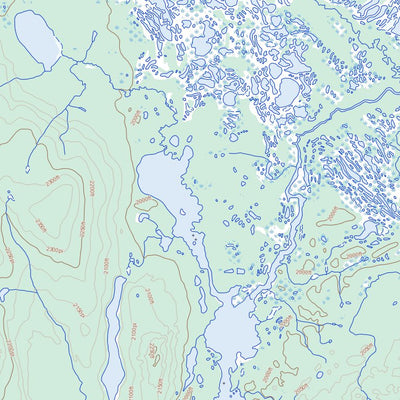 Natural Resources Canada Lac Fleur-De-May, NL (022P14 Toporama) digital map