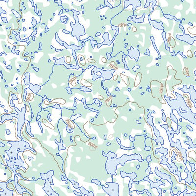 Natural Resources Canada Lac Forbes, QC (024F05 Toporama) digital map