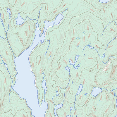 Natural Resources Canada Lac Fortin, QC (022J13 Toporama) digital map