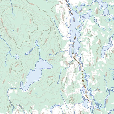Natural Resources Canada Lac Fournier, NL (022P11 Toporama) digital map