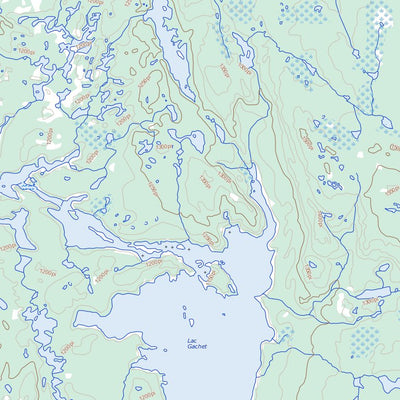 Natural Resources Canada Lac Gachet, QC (024B03 Toporama) digital map