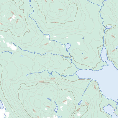 Natural Resources Canada Lac Gaffaret, NL (013C04 Toporama) digital map