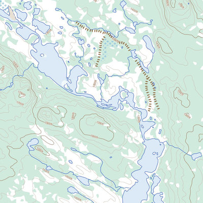 Natural Resources Canada Lac Gaffaret, NL (013C04 Toporama) digital map