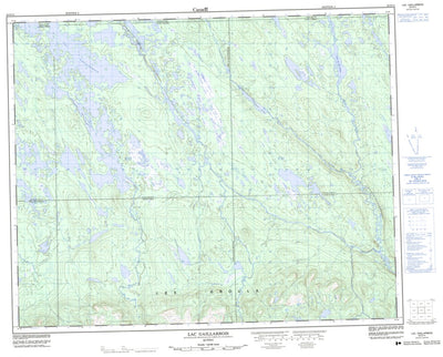 Natural Resources Canada Lac Gaillarbois, QC (022O14 CanMatrix) digital map