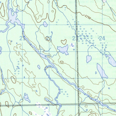 Natural Resources Canada Lac Gaillarbois, QC (022O14 CanMatrix) digital map