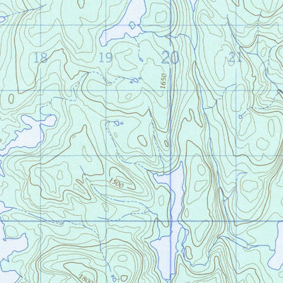 Natural Resources Canada Lac Gaillard, QC (022K02 CanMatrix) digital map