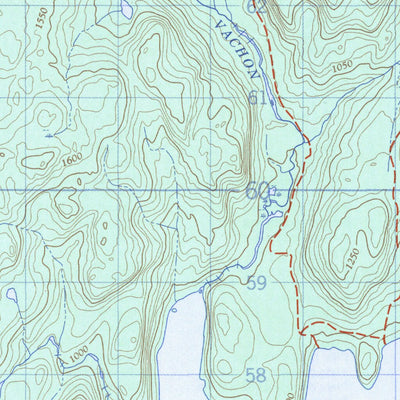 Natural Resources Canada Lac Gaillard, QC (022K02 CanMatrix) digital map