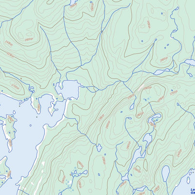 Natural Resources Canada Lac Garemand, QC (022O03 Toporama) digital map