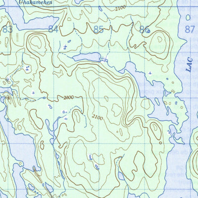 Natural Resources Canada Lac Garneau, QC (012M11 CanMatrix) digital map
