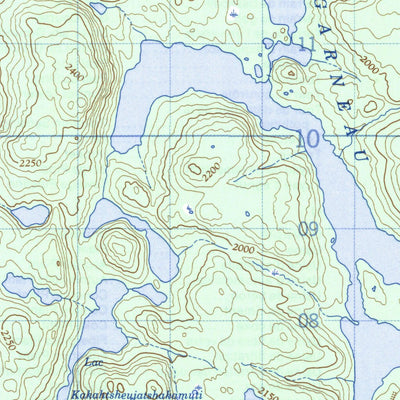 Natural Resources Canada Lac Garneau, QC (012M11 CanMatrix) digital map