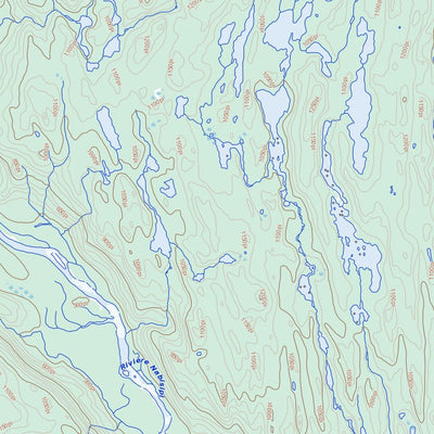 Natural Resources Canada Lac Gaudreault (012L16 Toporama) digital map