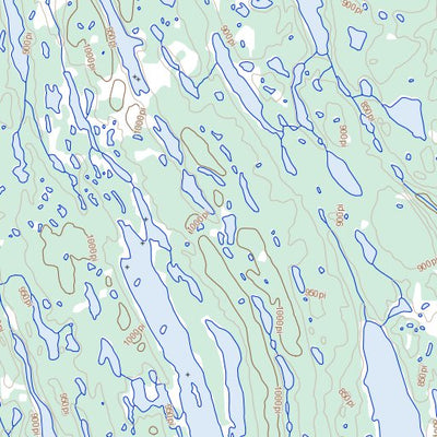 Natural Resources Canada Lac Gerido, QC (024K04 Toporama) digital map
