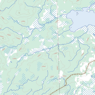 Natural Resources Canada Lac Ginguet, QC (032J13 Toporama) digital map