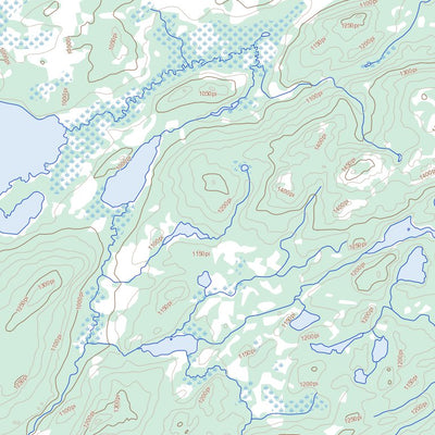 Natural Resources Canada Lac Ginguet, QC (032J13 Toporama) digital map