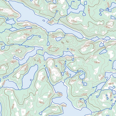 Natural Resources Canada Lac Gobillot, QC (034K02 Toporama) digital map