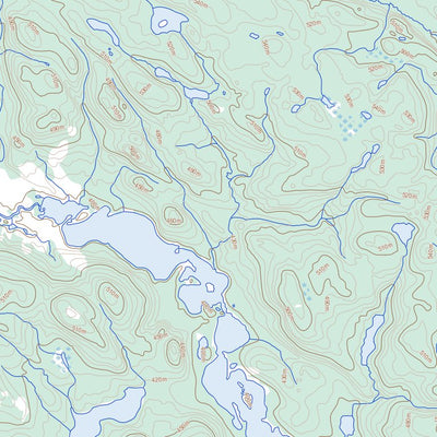 Natural Resources Canada Lac Golet, NL (012N15 Toporama) digital map