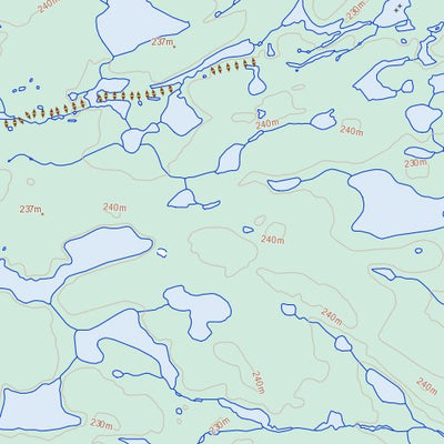 Natural Resources Canada Lac Gorribon, QC (024M14 Toporama) digital map