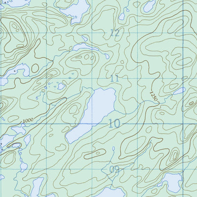 Natural Resources Canada Lac Goulde, QC (032O11 CanMatrix) digital map