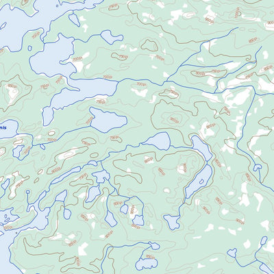 Natural Resources Canada Lac Guillaumat, QC (033F02 Toporama) digital map