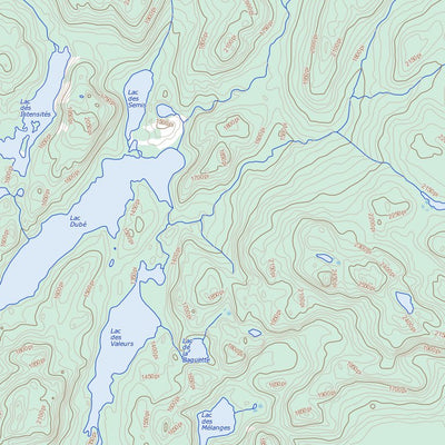 Natural Resources Canada Lac Guinecourt, QC (022K14 Toporama) digital map
