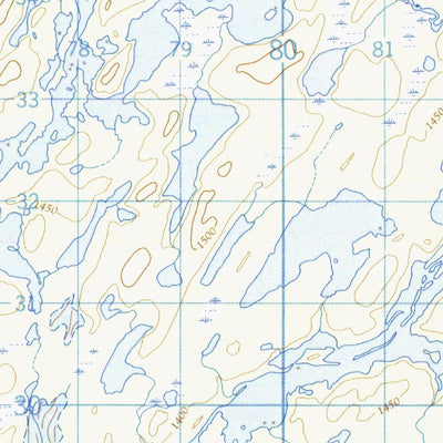 Natural Resources Canada Lac Hecla West, QC (033A09_W CanMatrix) digital map