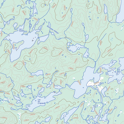 Natural Resources Canada Lac Holton (032P10 Toporama) digital map