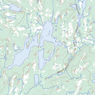 Natural Resources Canada Lac Hublet, QC (023C15 Toporama) digital map