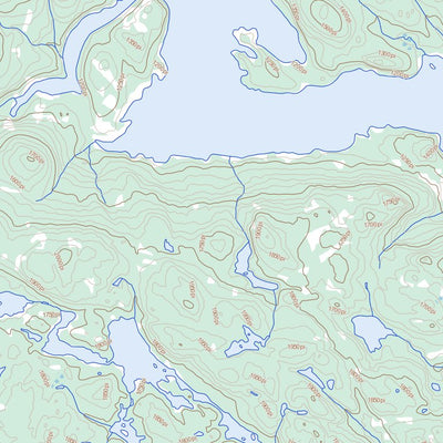Natural Resources Canada Lac Hulot, QC (022K03 Toporama) digital map