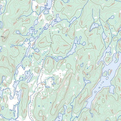 Natural Resources Canada Lac Hulot, QC (022K03 Toporama) digital map