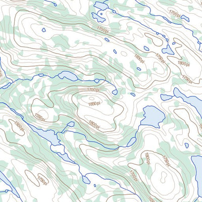 Natural Resources Canada Lac Ijurvik, QC (024I03 Toporama) digital map