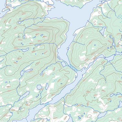 Natural Resources Canada Lac Jobert, QC (033I02 Toporama) digital map
