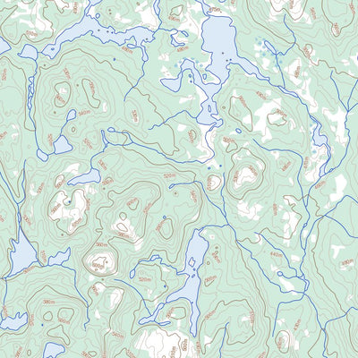 Natural Resources Canada Lac Kerdelhué, QC (012N12 Toporama) digital map