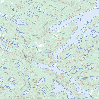 Natural Resources Canada Lac Kinglet, QC (033J11 Toporama) digital map