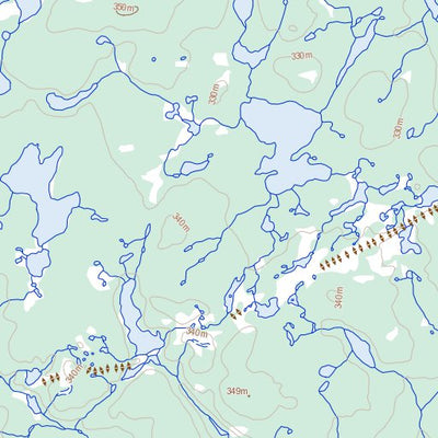 Natural Resources Canada Lac La Fidélité, QC (024E10 Toporama) digital map