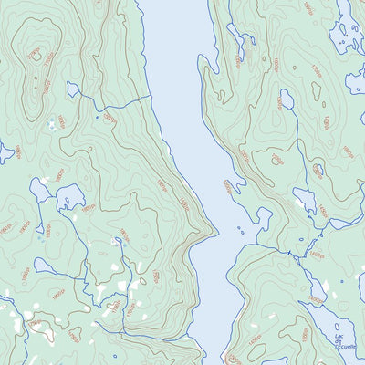 Natural Resources Canada Lac La Fouille, QC (022N14 Toporama) digital map