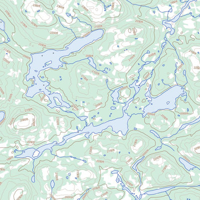 Natural Resources Canada Lac La Milleraye, NL (023J04 Toporama) digital map