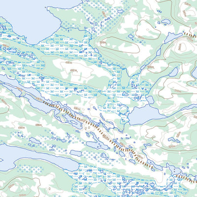 Natural Resources Canada Lac La Pinaudière, NL (023I16 Toporama) digital map