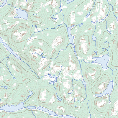 Natural Resources Canada Lac Lachaussée, QC (023K16 Toporama) digital map