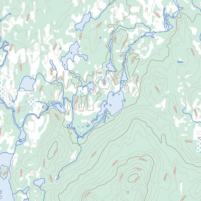 Natural Resources Canada Lac Landriaux, QC (022N11 Toporama) digital map