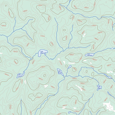 Natural Resources Canada Lac Landron, QC (031N09 Toporama) digital map