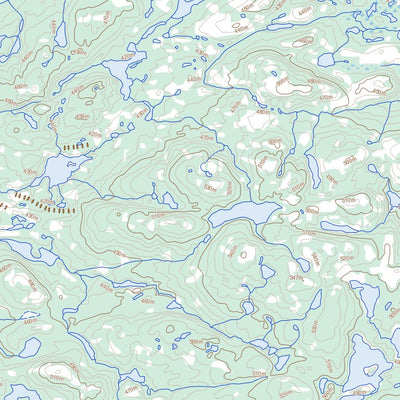 Natural Resources Canada Lac Laraire, QC (033P07 Toporama) digital map