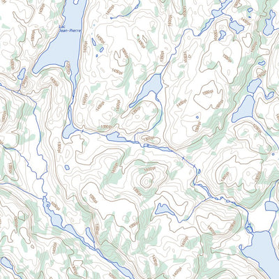 Natural Resources Canada Lac Le Barbier, QC (022F06 Toporama) digital map