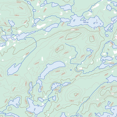 Natural Resources Canada Lac Louvois, QC (033A04 Toporama) digital map