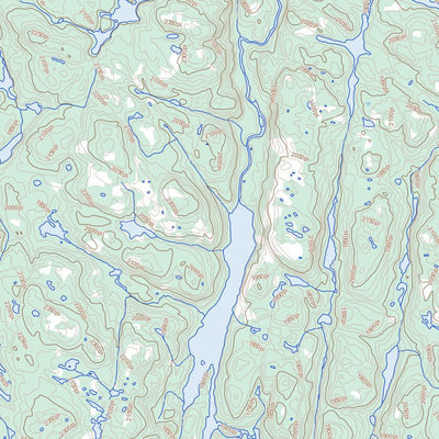 Natural Resources Canada Lac Manitou, QC (022I14 Toporama) digital map