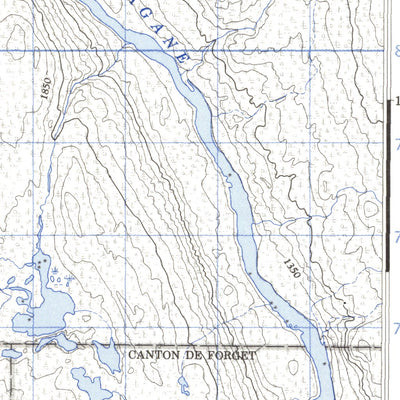 Natural Resources Canada Lac Marsac, QC (023C04 CanMatrix) digital map