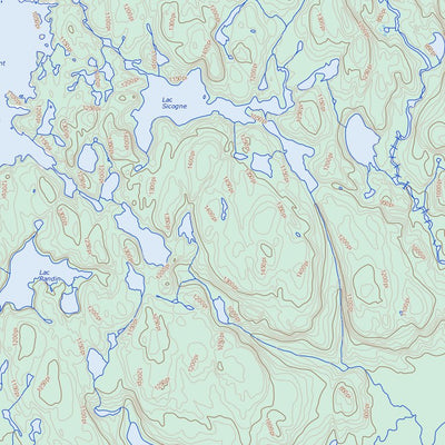 Natural Resources Canada Lac Matamec, QC (022I05 Toporama) digital map