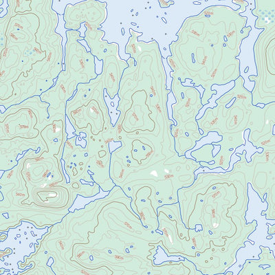 Natural Resources Canada Lac Merville, QC (023P02 Toporama) digital map